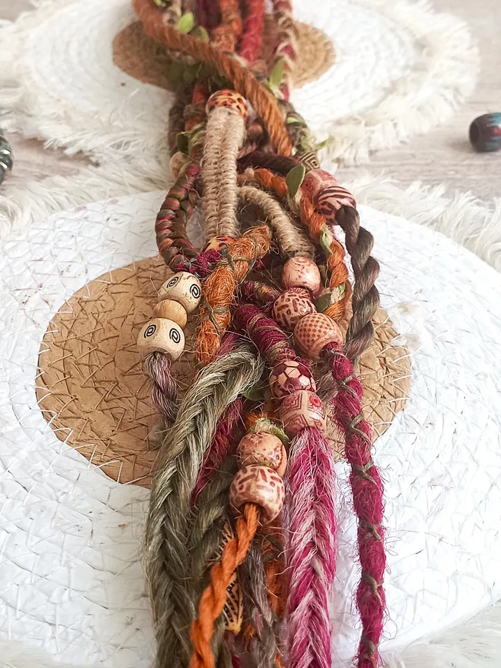 Boho-style Dreadlocks on a hair band