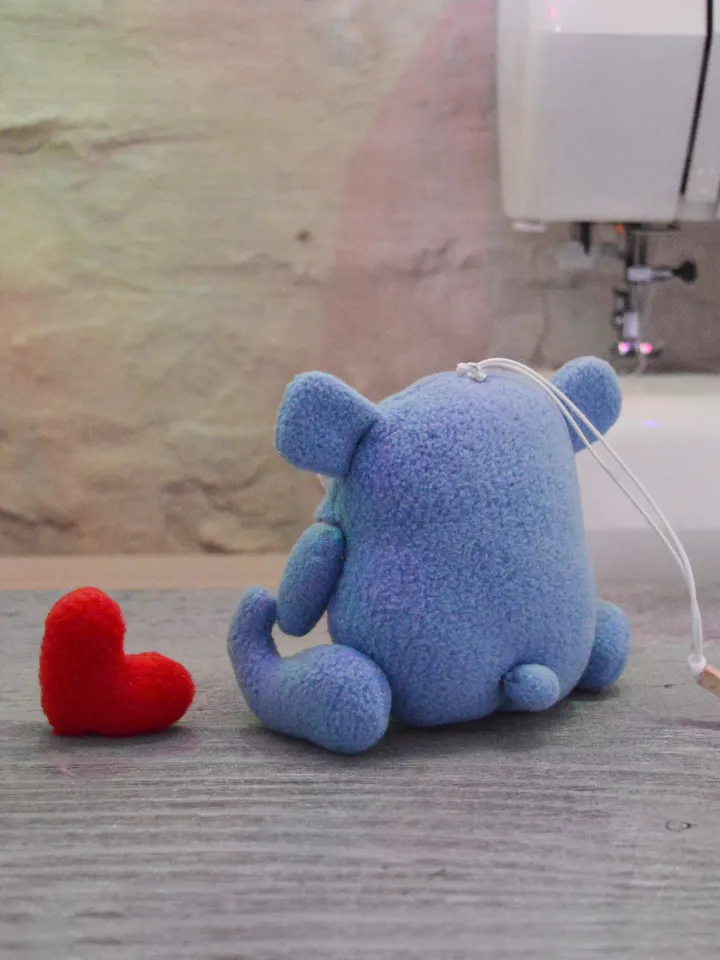 Fleece Plush Toy Pattern β Softie Bear with Heart PDF Tutorial