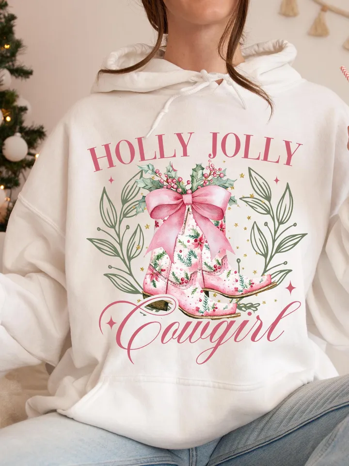 Pink Coquette Cowgirl Christmas PNG, Christmas Season Png, Christmas Highland Cow Bow PNG, Funny Christmas png, Retro Christmas western png