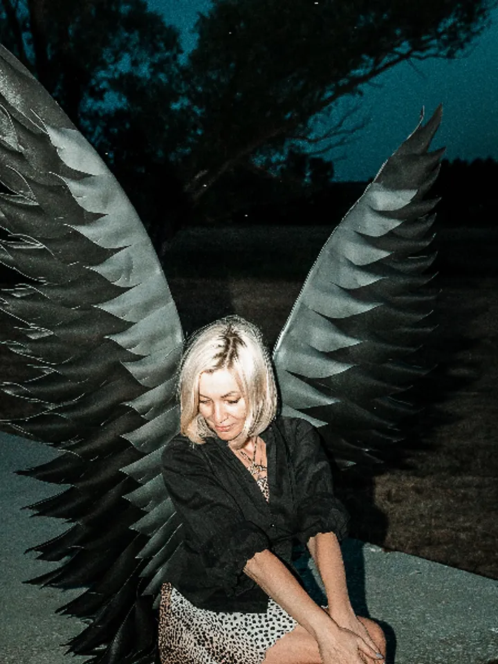 Black angel wings costume, cosplay wings, wings adult, fallen angel wings, devil angel, Halloween wings, wings photo pro
