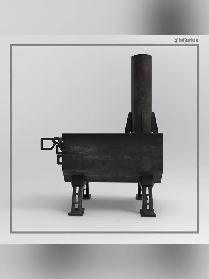 Welding Project Plans Drawings Stove 2 (DXF, PDF)