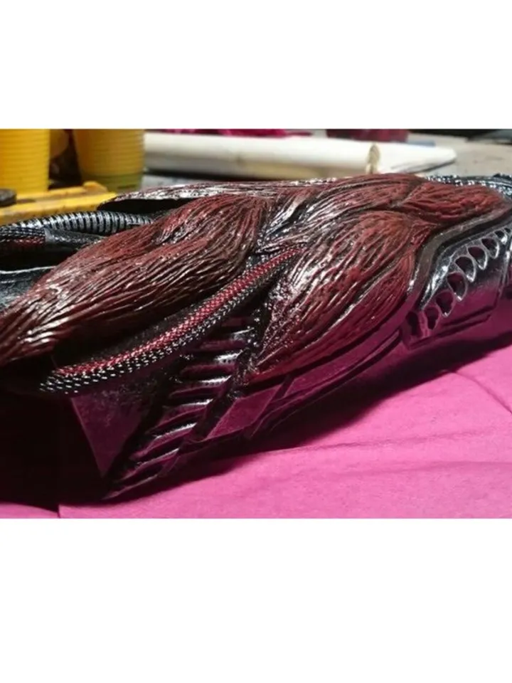 Warhammer 40000 cosplay Bracers Biomechanics-style. Biomechanical distortions
