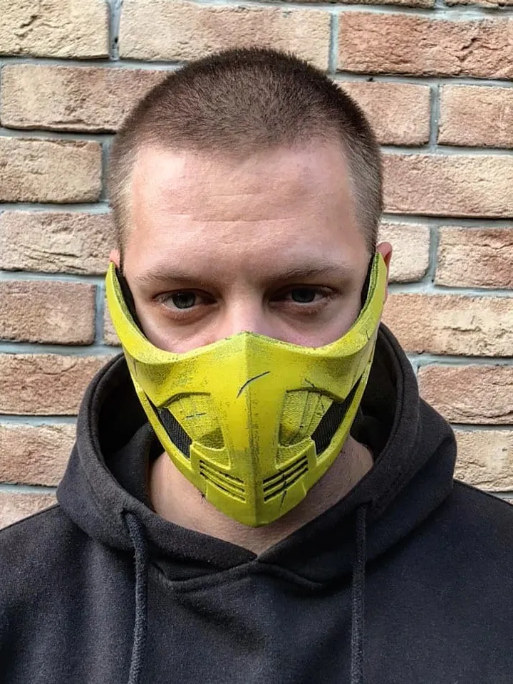 Scorpion mask from Mortal Kombat X