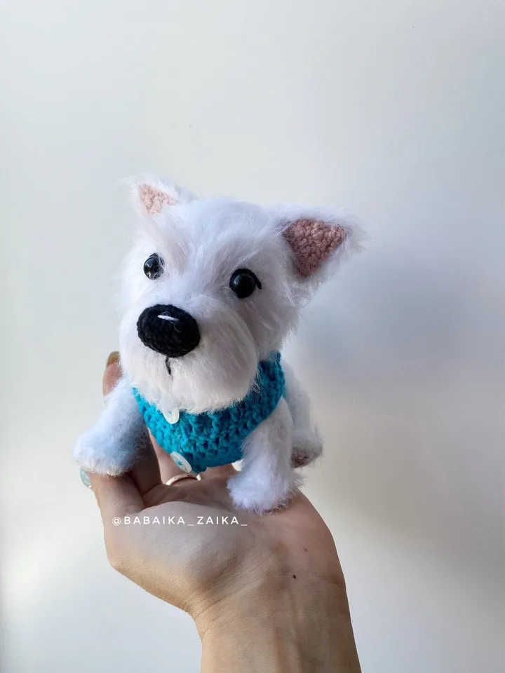 PDF West Highland White Terrier Amigurumi and Dogs Accessories Crochet Animal Pattern Crochet Puppy Pattern Amigurumi baby toy