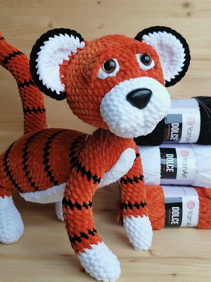Crochet pattern Tiger cub - digital pattern PDF