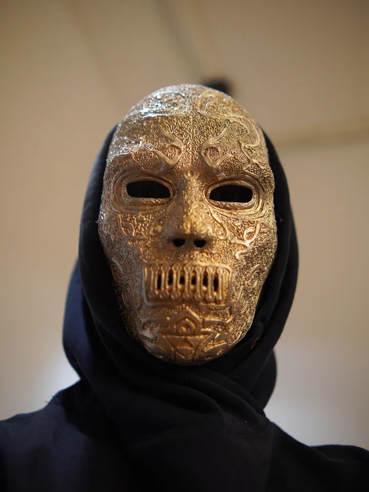 Death Eaters mask from Harry Potter Bellatrix Lestrange Death Eaters mask Harry Potter
