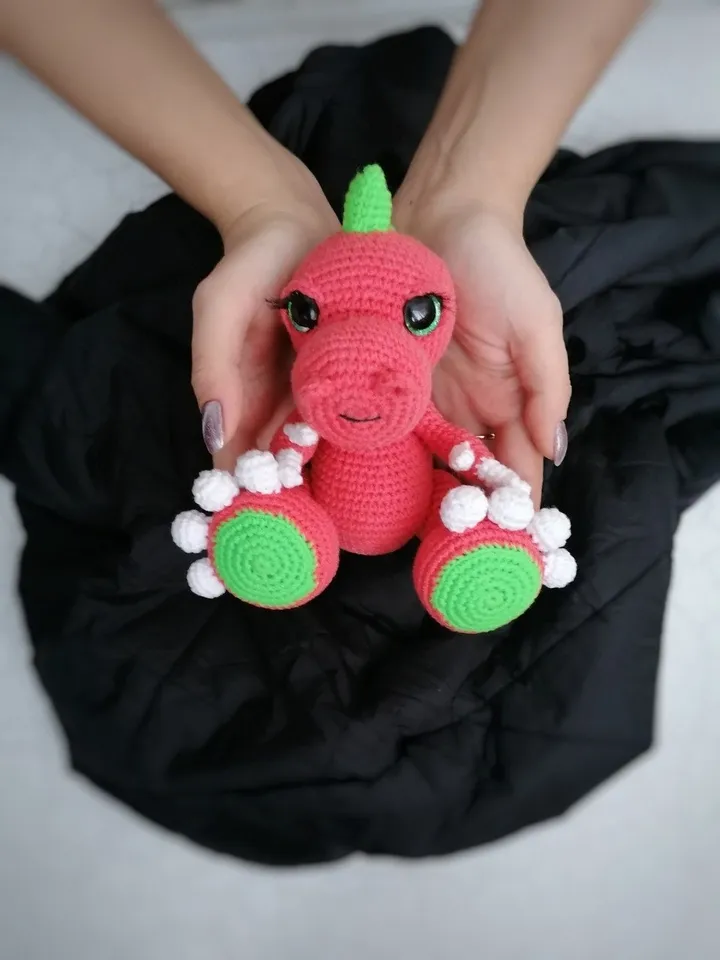 PDF crochet Tyrannosaurus Amigurumi crochet pattern Dinosaur, T-Rex, cute dino, amigurumi dino, baby dino, crochet dinosaur, crochet animal