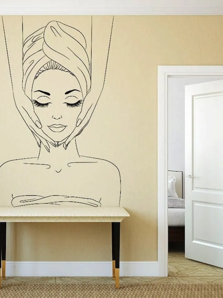 Spa Wall Decal, Massage Wall Sticker, Beauty Decal, Beauty Room Wall Sticker, Quote Wall Decal, Beauty Wall Sticker ga275