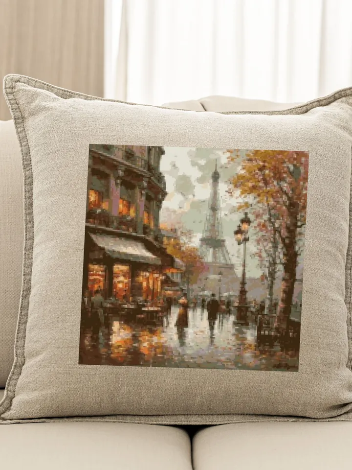 Cross stitch Chart Embroidery cross Pattern Paris #2 printable PDF pattern