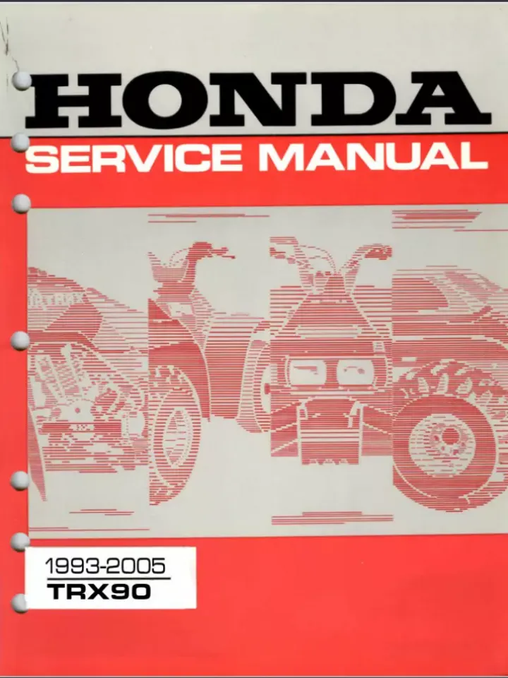 Honda TRX 90 Service Manual 1993-2005