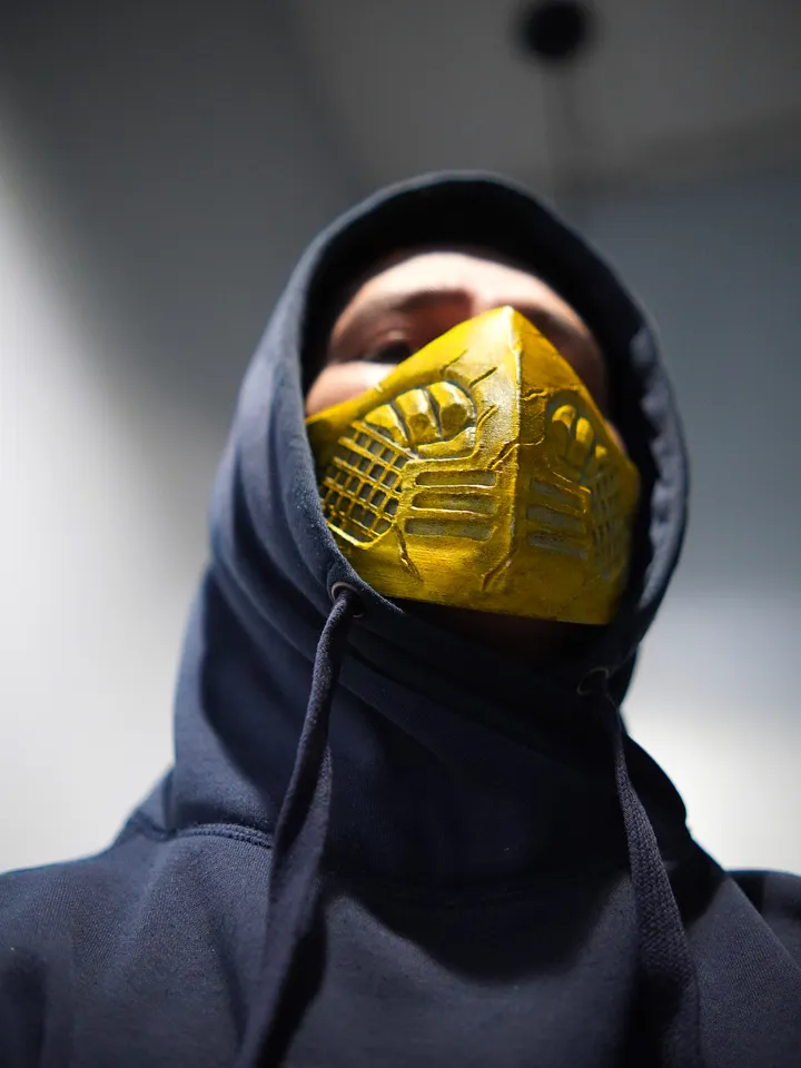 Scorpion mask from Mortal Kombat Mortal Kombat Scorpion mask