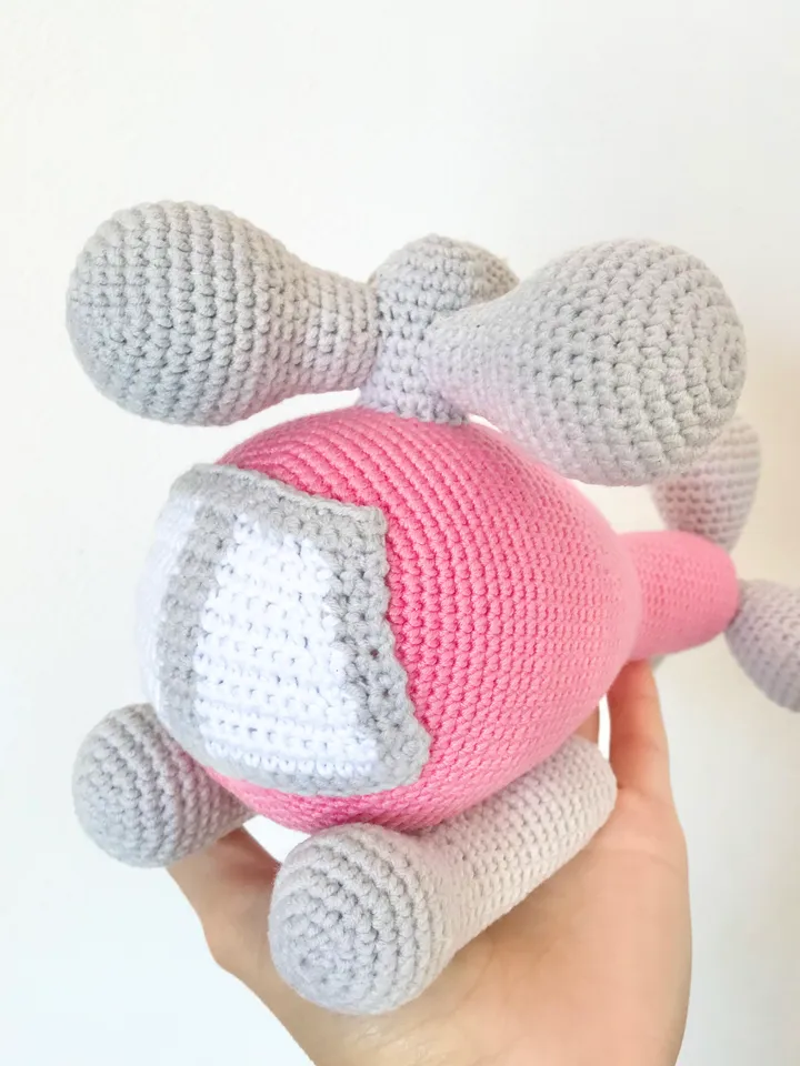 Soft toy pink Helicopter