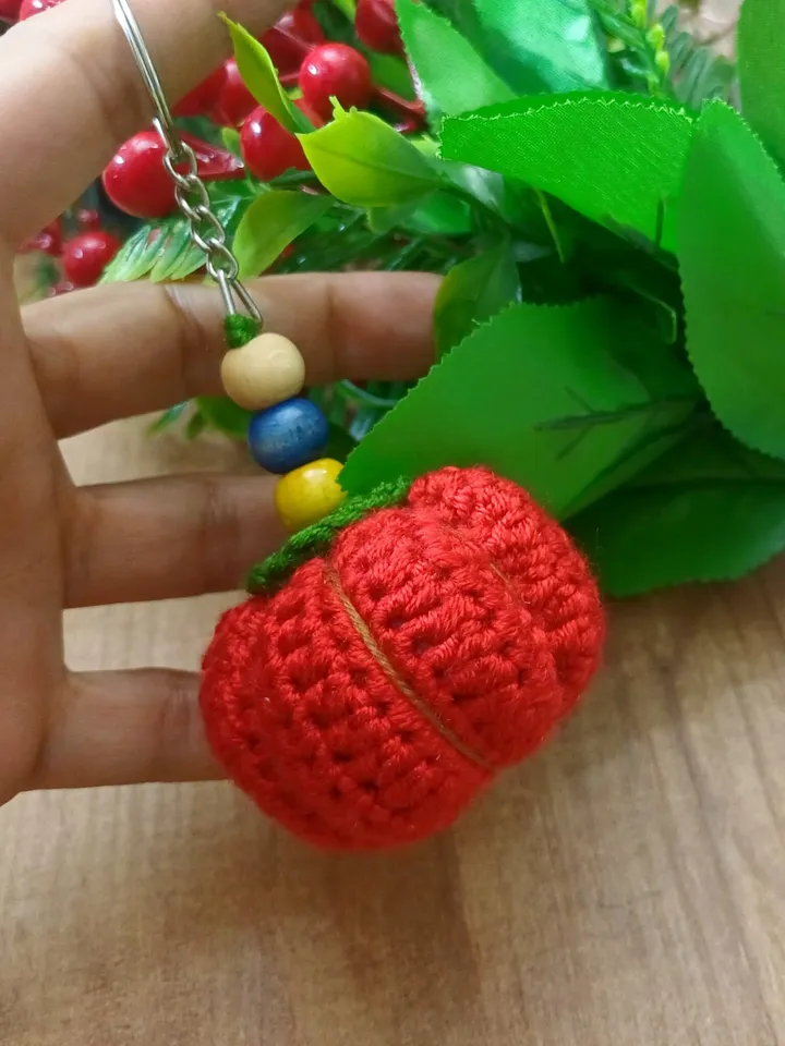 Crochet Halloween Pumpkin Keychain Pattern - Stylish Halloween Easy Crochet Pattern