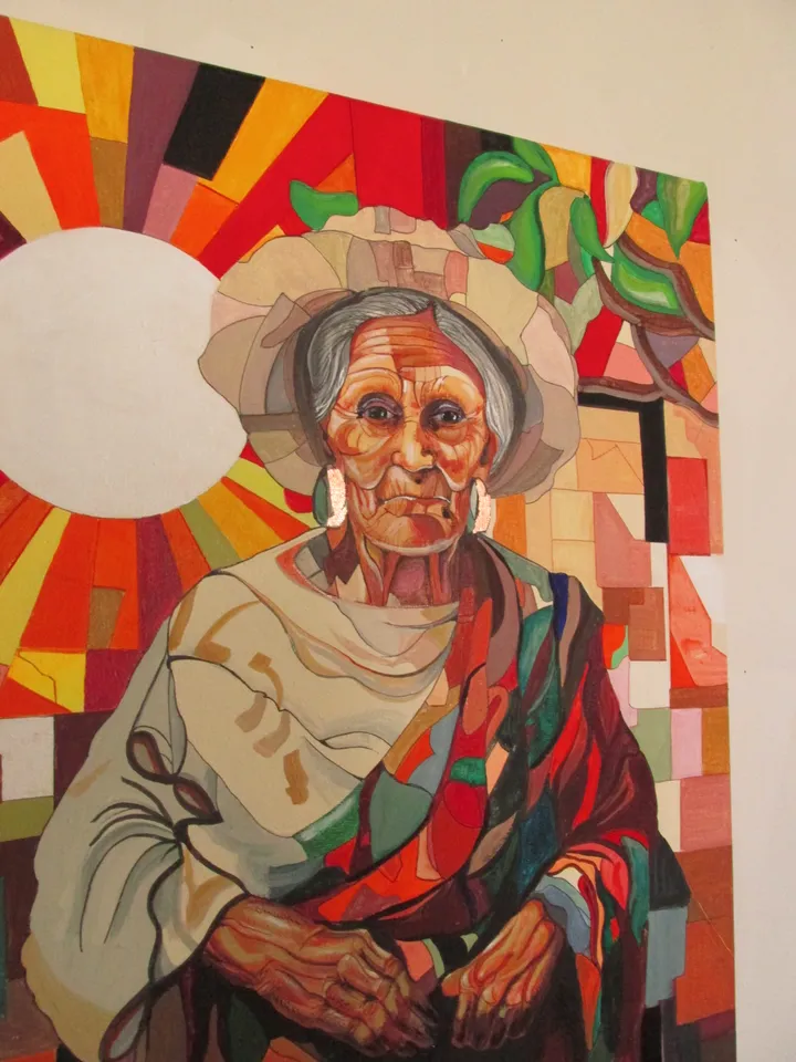 Mama Mexico LatinoCulture hand painted acrylic on a stratched canvas handmade