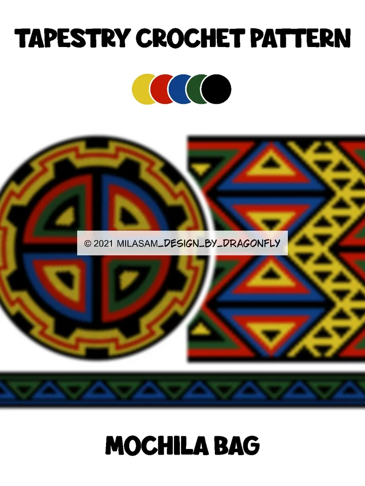 Wayuu mochila bag patterns / Set Traditional