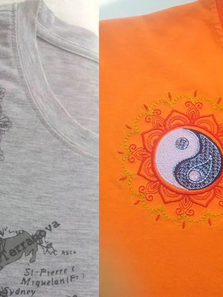Yin Yang 2 options Embroidery Design DIGITAL EMBROIDERY