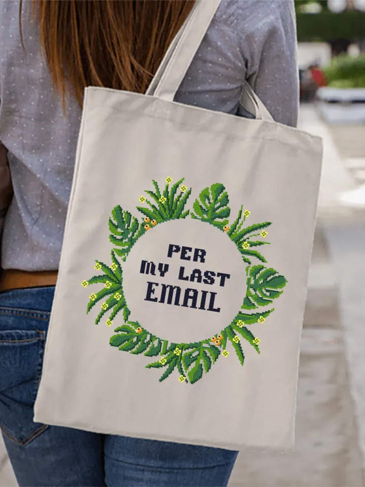 Monstera leaf wreath cross stitch pattern PDF download Per my last email Quote cross stitch chart, Greenery border pattern digital PDF #Q36