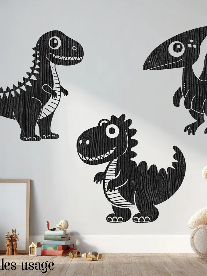 Cute Dinosaur SVG bundle, 28 Vector files, kids dino silhouette clipart, t-rex laser cut file, DXF, all in one PNG, eps, pdf