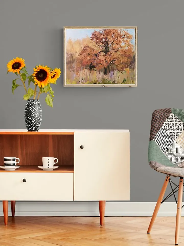 Oak Painting Fall Tree Original Art Oil Painting Landscape Canvas Art