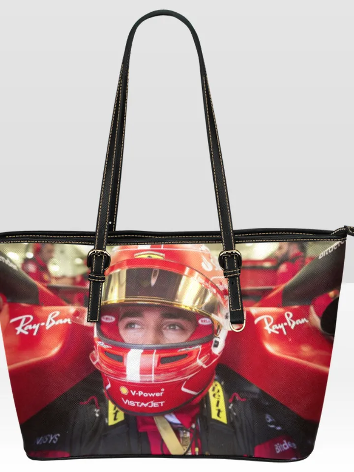 Charles Leclerc Leather Tote Bag
