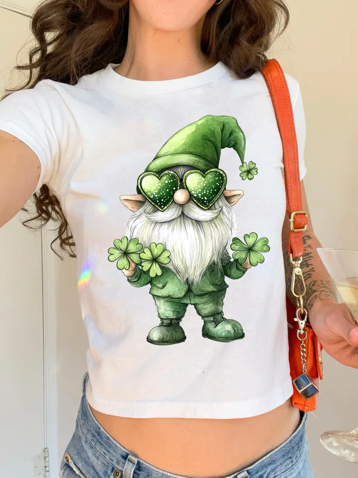 St. Patrick’s Day Gnome png, St Patricks Coquette PNG, Green Coquette PNG, 4 leaf clover png, St Patrick's Day png, Irish png, Shamrock png