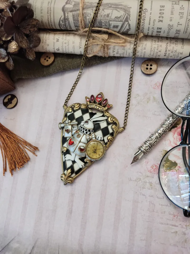 Made to order. Necklace "White Rabbit", fairy necklace, jewelry with rabbit, white rabbit