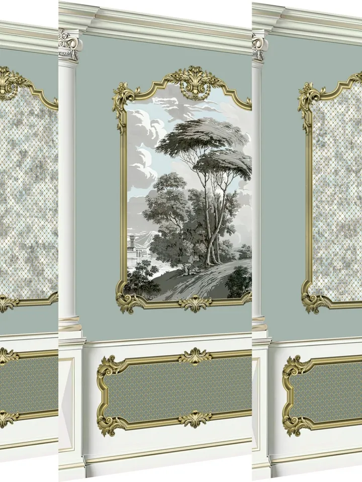 Wallpapers- Set 17-v4 | Printables for Dollhouses and Unique Miniature Projects | Digital Downloads | in Scale 1/12th