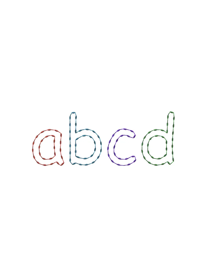 Font bean stitch embroidery design,Font embroidery design,INSTANT DOWNLOAD-1357