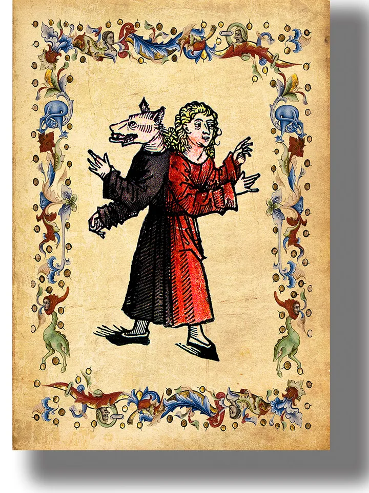 Werewolf from Historiae animalium.