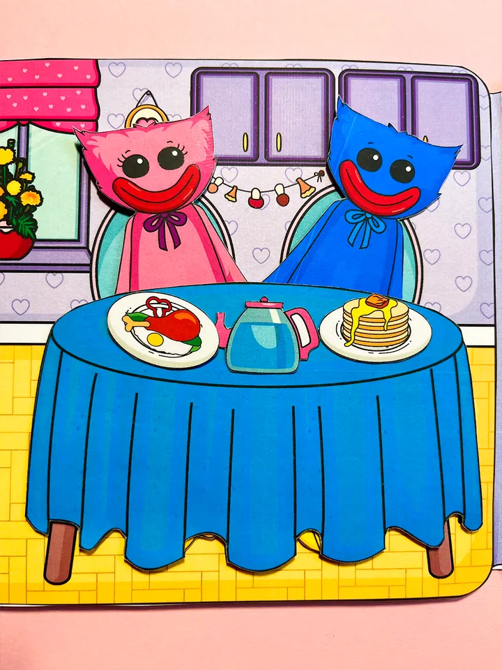 Paper House of Huggy Waggy and Kissy Missy