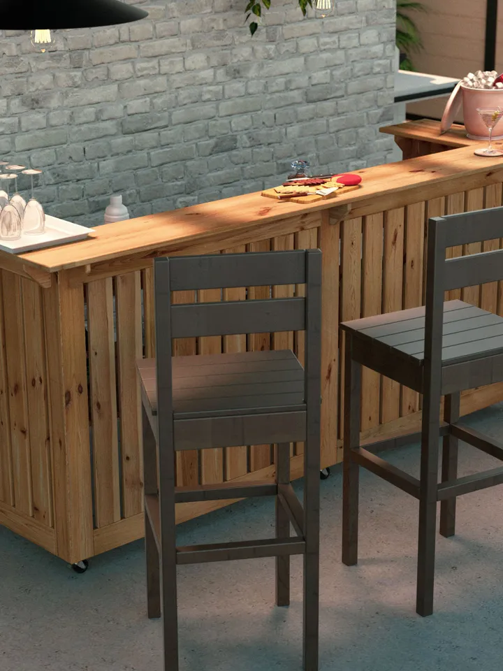 Outdoor Bar Plans, Bar Stool Plans, Outdoor Furniture, PDF, DIY