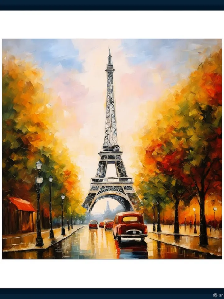 Digital Parisian Art - Paris Wall Decor"