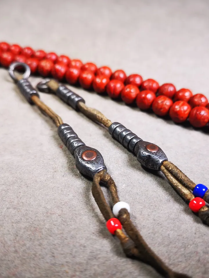 Gandhanra Handmade Tibetan Buddhist Mala Counters,Prayer Bead Counters,Made of  Cold Iron,Copper Inlaid