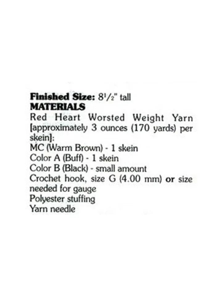 Beary Cute Teddy Vintage Crochet Pattern 269 PDF Crochet Toy