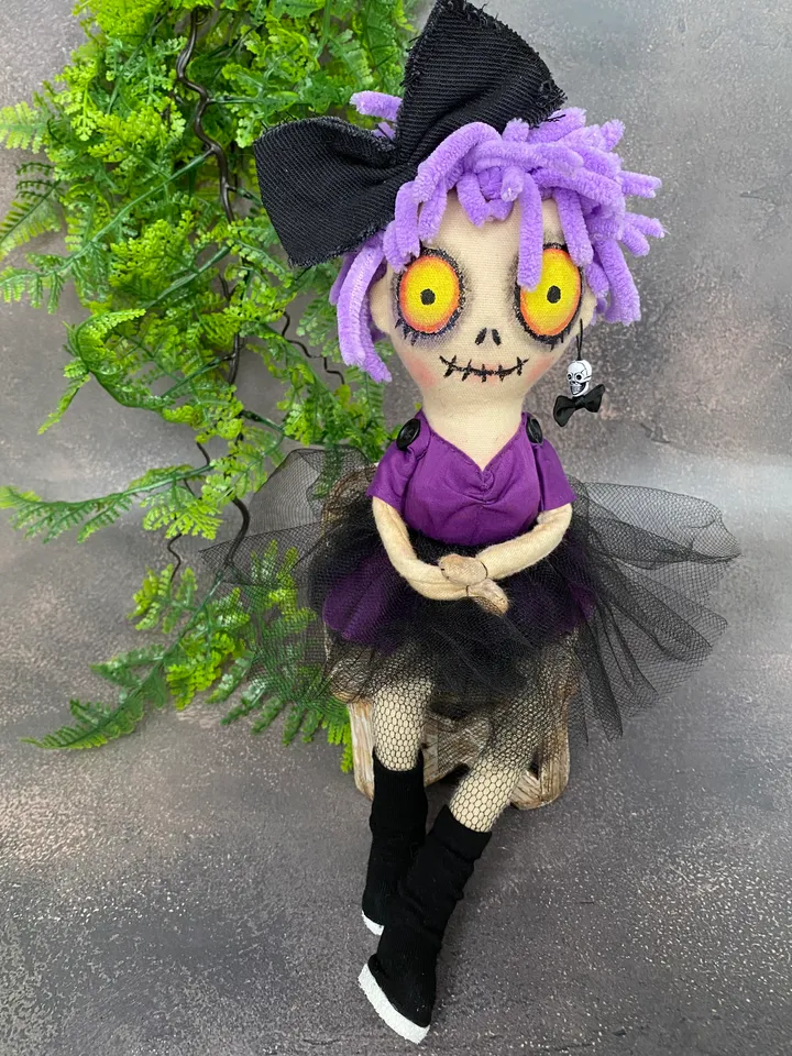 Cute creepy doll . Halloween gift