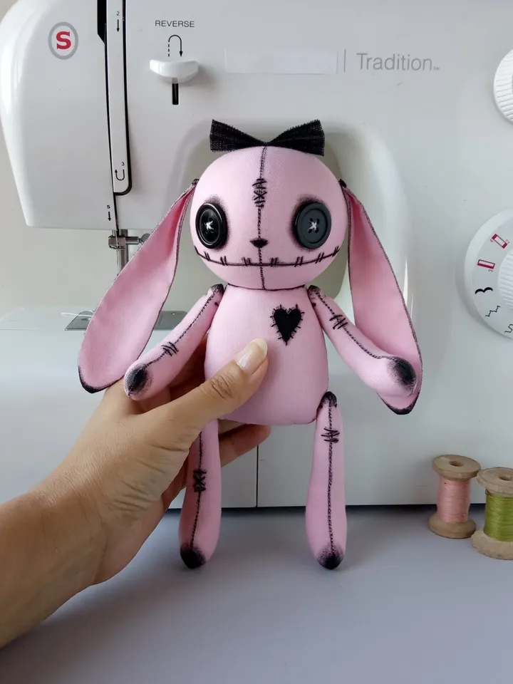 Handmade Bunny Doll – Pink