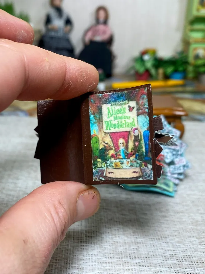 Tutorial. Magic book in the style of "Alice". Dollhouse miniature. Accessories for dolls.