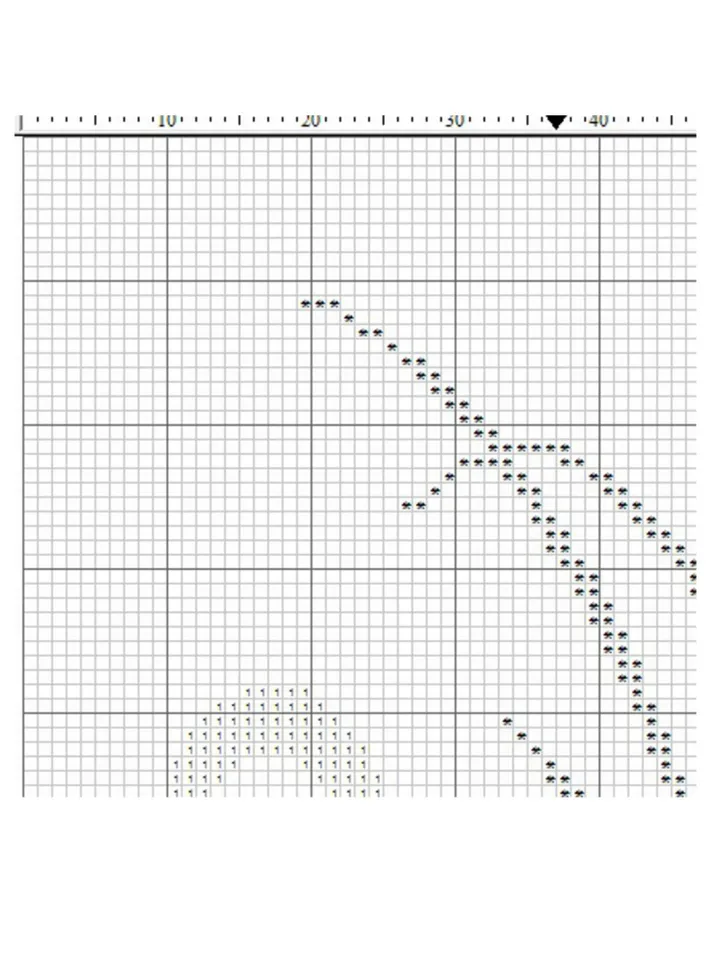 Flamingo cross stitch pattern
