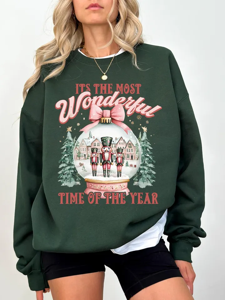 Nutcracker Friends Snow Globe PNG, Pink Christmas PNG, Coquette png, Pink bow png, Pink Christmas PNG sublimation, Coquette Christmas png