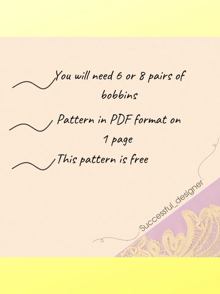 Digital Butterfly Lace Bobbins. Pattern Free.