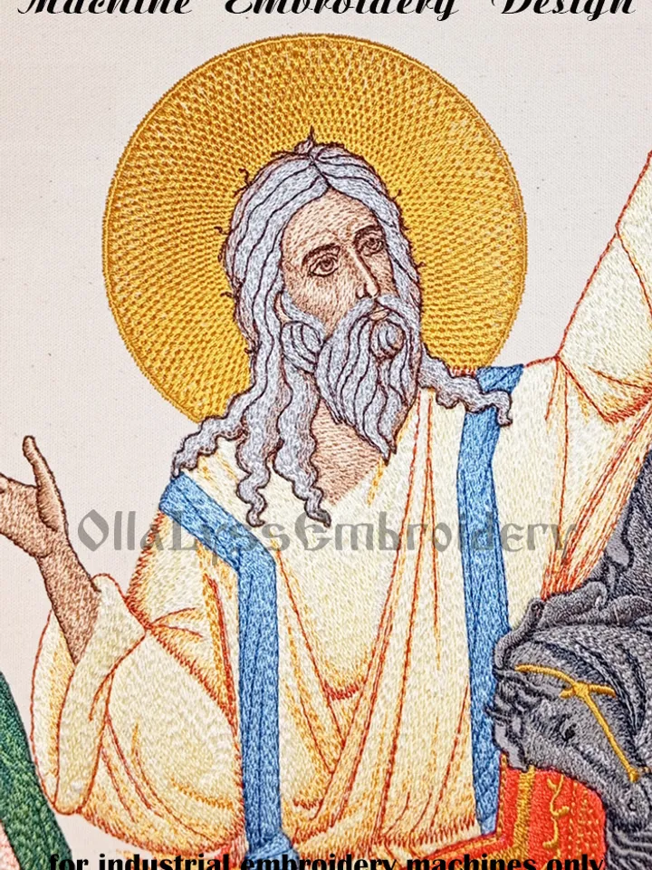 The Fiery Ascent of the Holy Prophet Elias embroidery design