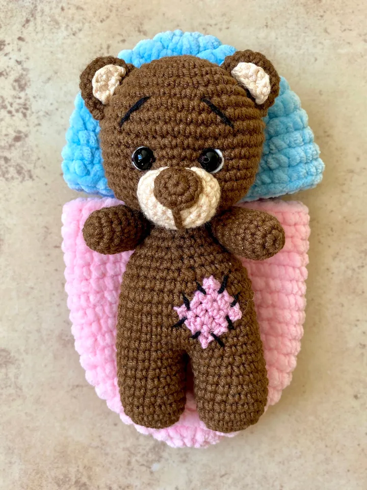 Crochet pattern Bear in egg - Amigurumi teddy bear pattern - stuffed animal - English Pdf tutorial