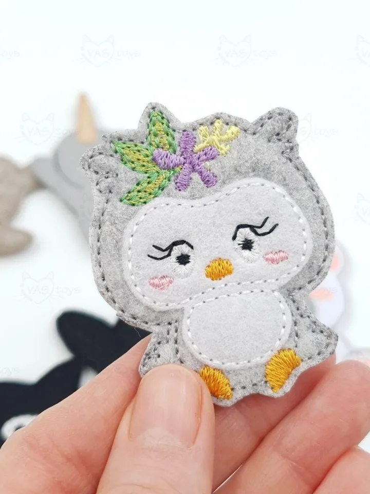ITH Finger Puppet Theater Animals of the North Set, Arctic Felt Puppets & Scene Pattern, Machine Embroidery Design, Digital Download