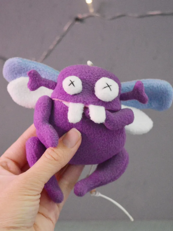 Plush Toy Pattern PDF β Fleece Bug-Wing Monster Softie