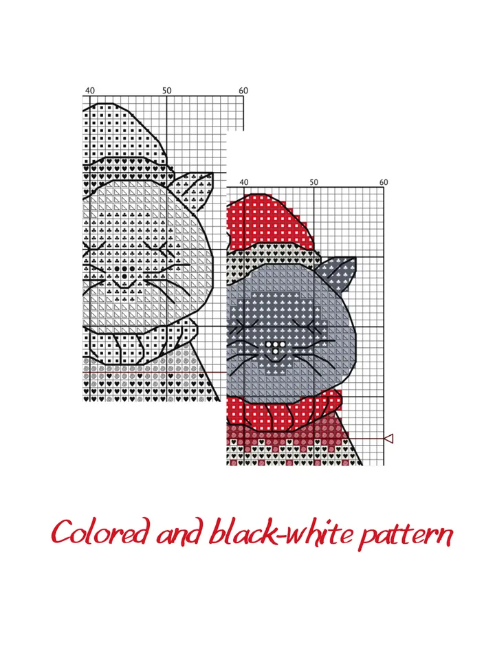 Cross stitch pattern PDF, Christmas cross stitch chart