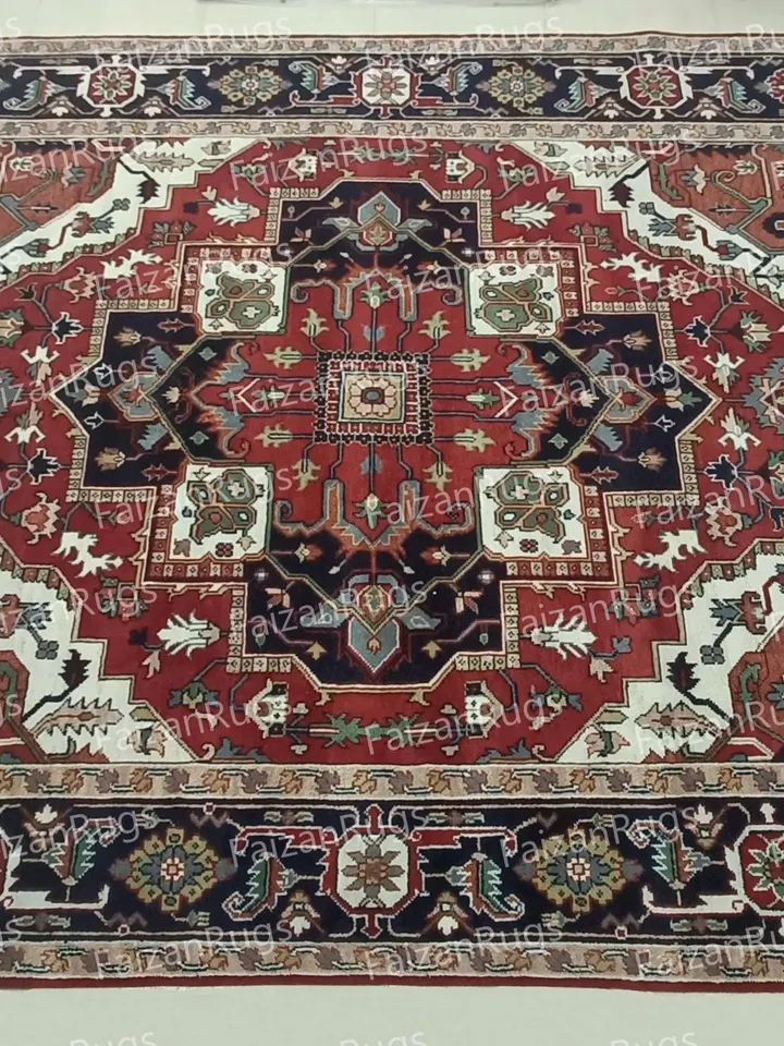 10X14 Red, Black, White Oushak rug muted multi size 8x10/9x12/10x14 Hand-knotted Vintage Oushak Wool Area Rug for Living Room, Dining room..