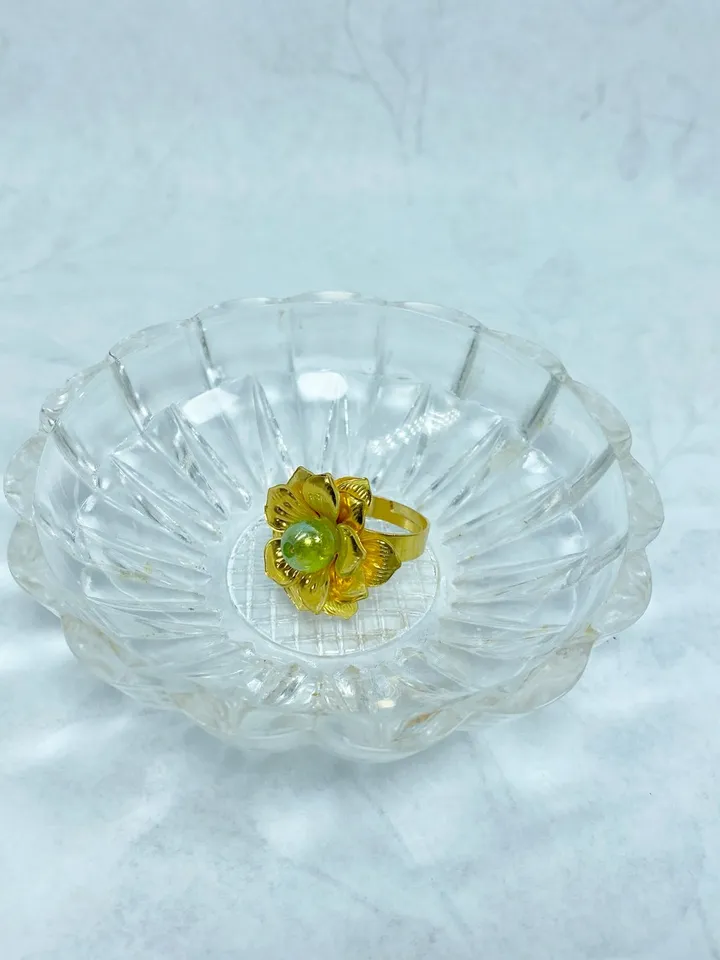 Zirconium ring. Handmade jewelry.