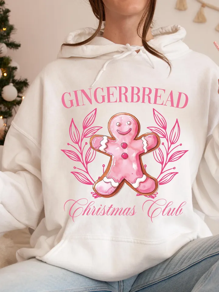 Pink Gingerbread Christmas Club Png, Christmas kids Png, Pink Christmas PNG, Funny Christmas png, Christmas Shirt PNG, Christmas Candy png