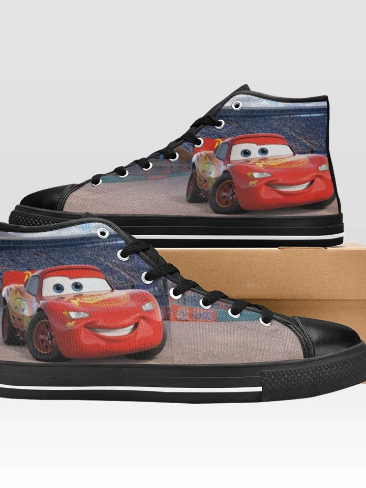 Cars Shoes, High-Top Sneakers, Handmade Footwear