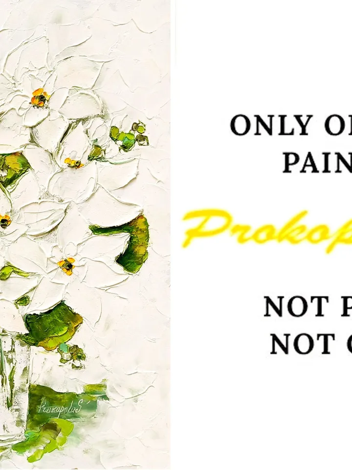 Gardenia Painting Floral Original Art Flower Peonies original Impasto oil painting Flower Painting 16x12 inch